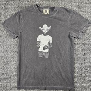 Post Malone Chillin’ Out Women’s T-shirt Faded Black Size:Small